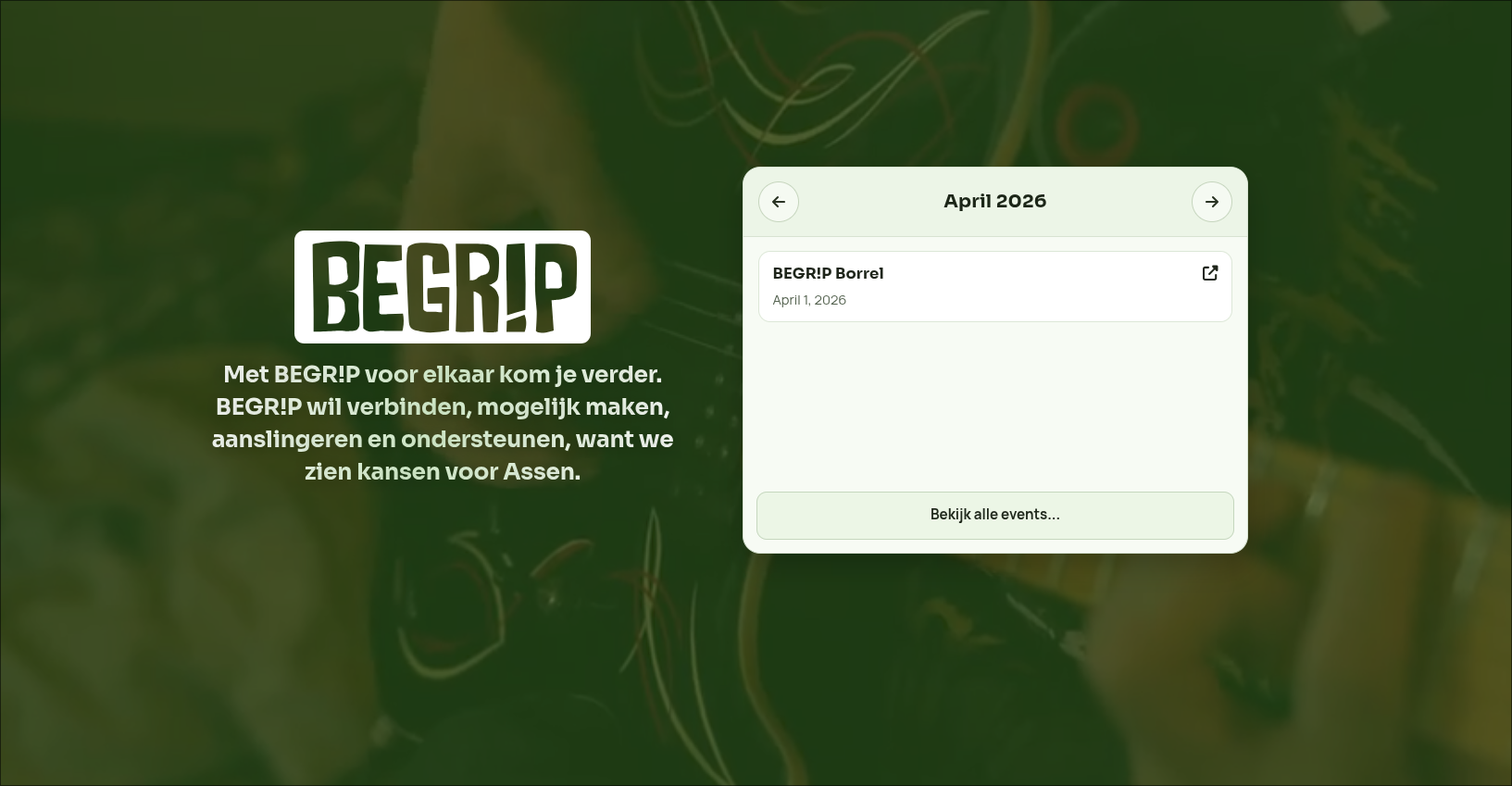 Evenementenkalender van BEGR!P